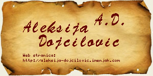 Aleksija Dojčilović vizit kartica